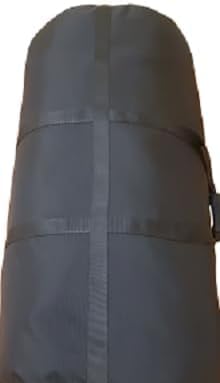 1000LB Large Duffel Bag – 210L/55Gal Heavy-Duty Ballistic Nylon Travel Bag with YKK Zipper, Reinforced Handles, Oversized Water-Resistant Gear Bag for Camping, Sports, Equipment, Tools – Black (36x20)