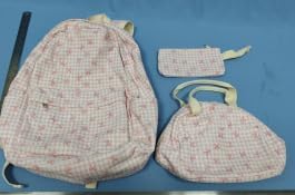 LEDAOU Backpack for Girls School Bag Kids Bookbag Teen Backpack Set Daypack with Lunch Bag and Pencil Case