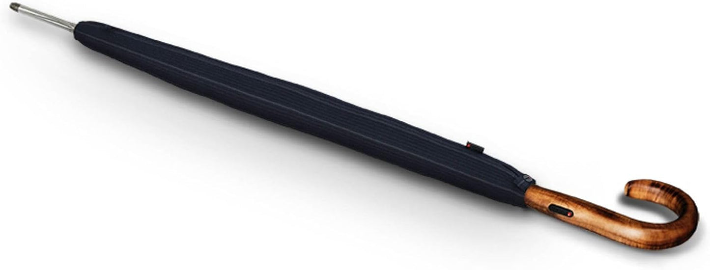 Knirps S.770 Long Automatic Stick Umbrella, Straight, Lightweight, Premium, Italian Maple Wood Handle