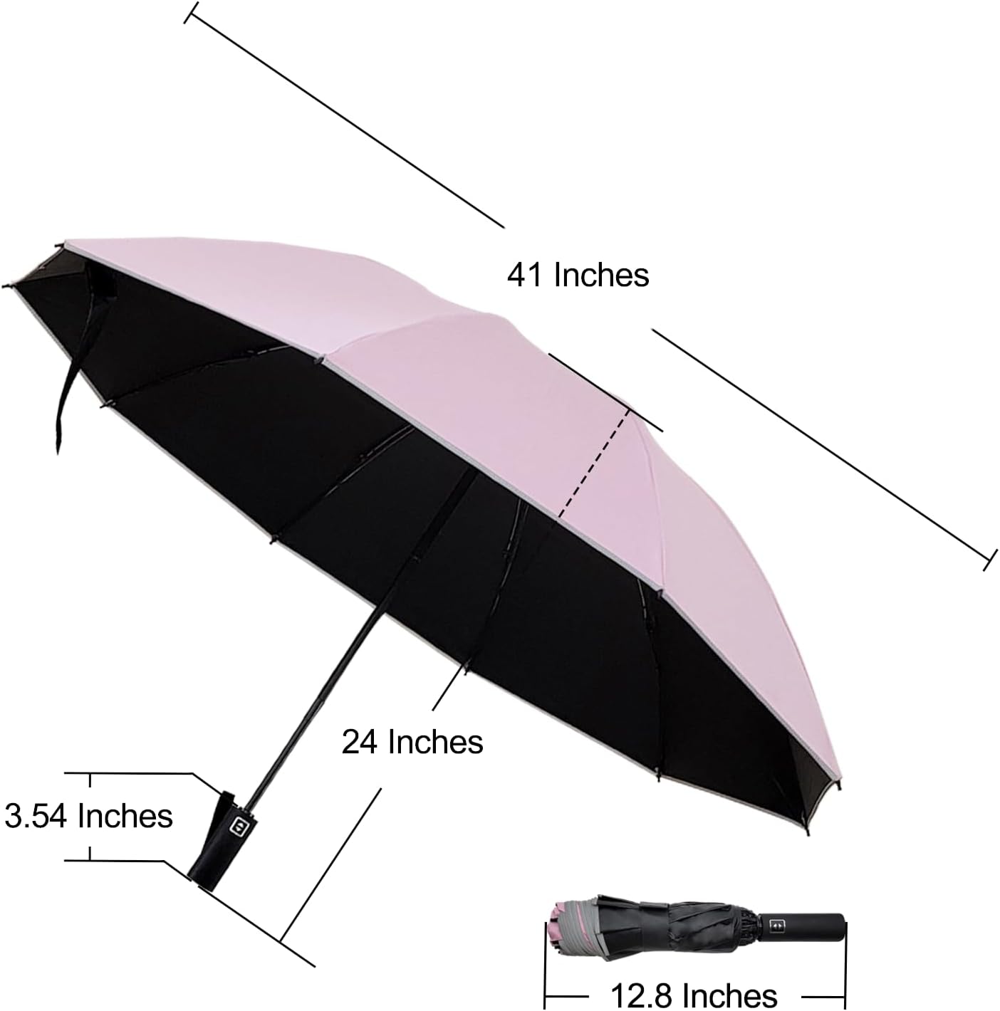 Automatic Umbrella Windproof Lightweight Strong Compact UV Protection Rain Travel Umbrellas Collapsible Backpack Umbrella Suit For Adult