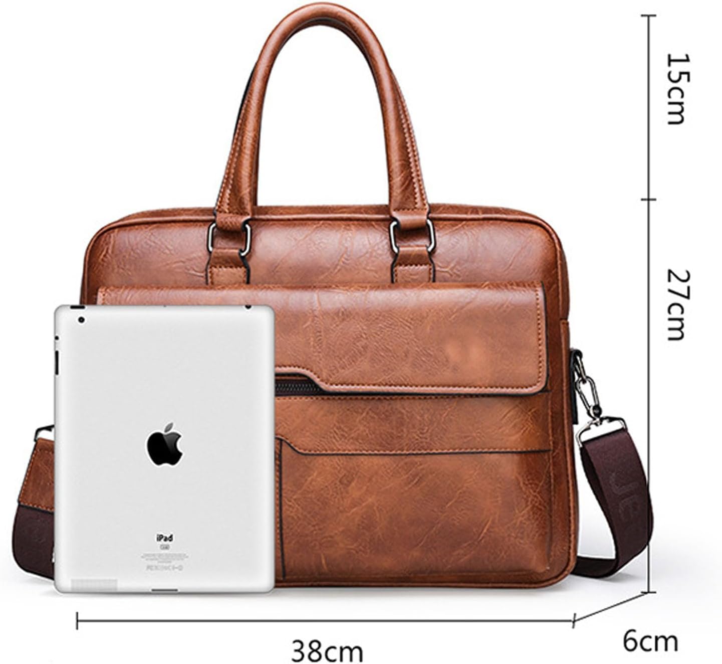 leather Laptop Bag for Men 16 inch Laptop Briefcase Waterproof,Handbags Shoulder Crossbody Bag Business