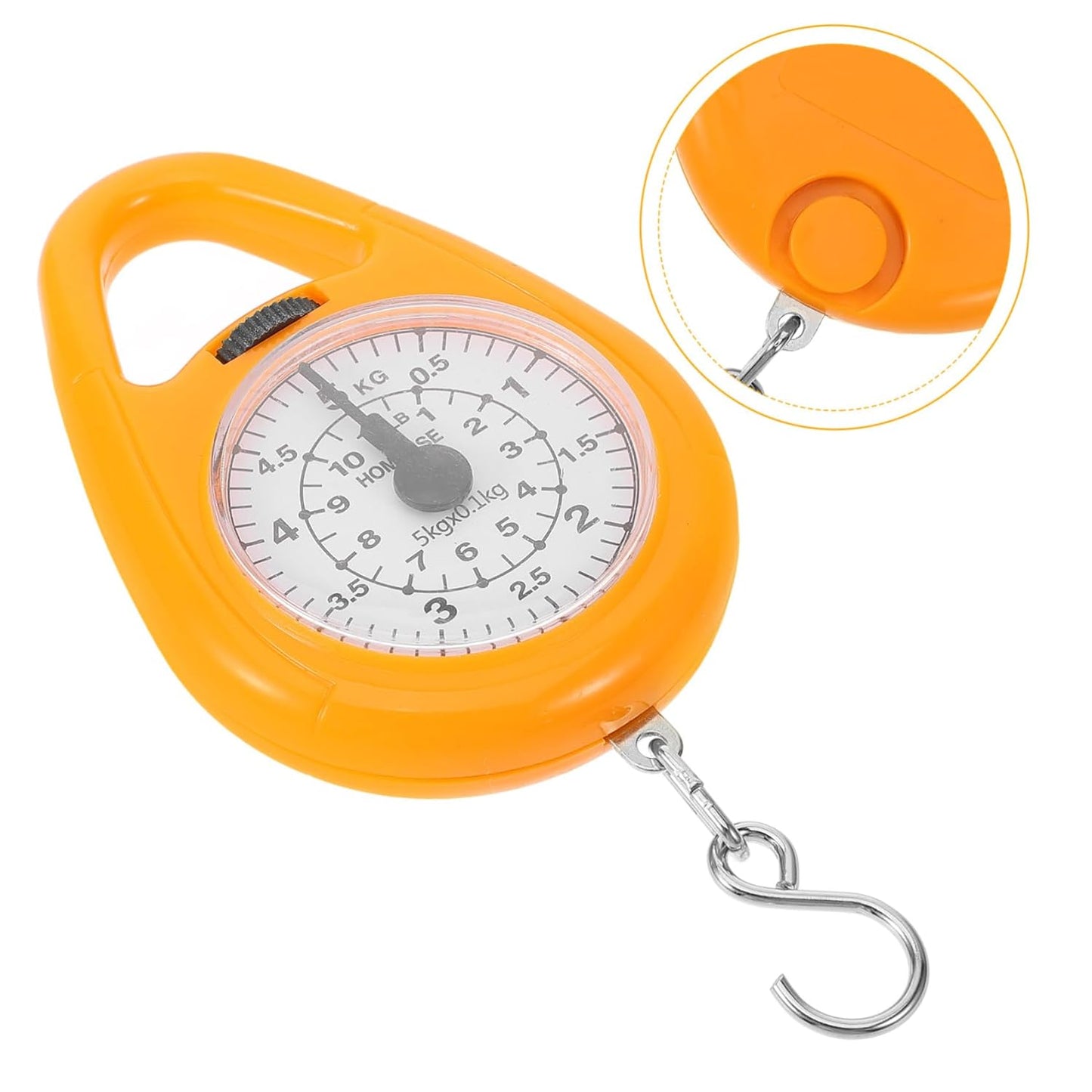 4pcs Travel Weight Scale Digital Luggage Scale Compact Spring Built-in Hook for Convenient Use