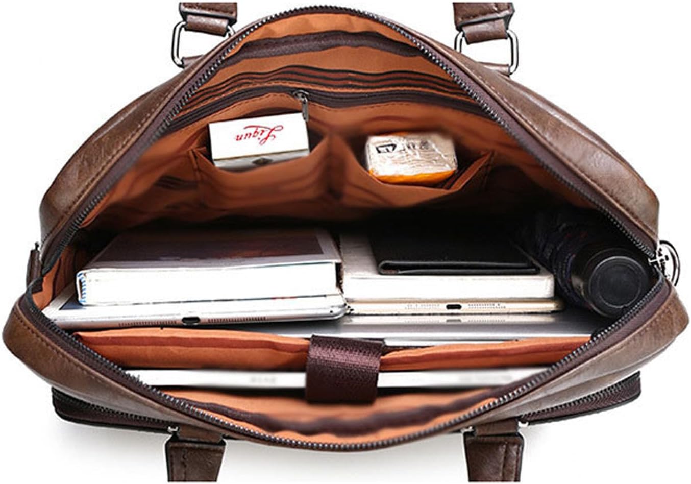 leather Laptop Bag for Men 16 inch Laptop Briefcase Waterproof,Handbags Shoulder Crossbody Bag Business