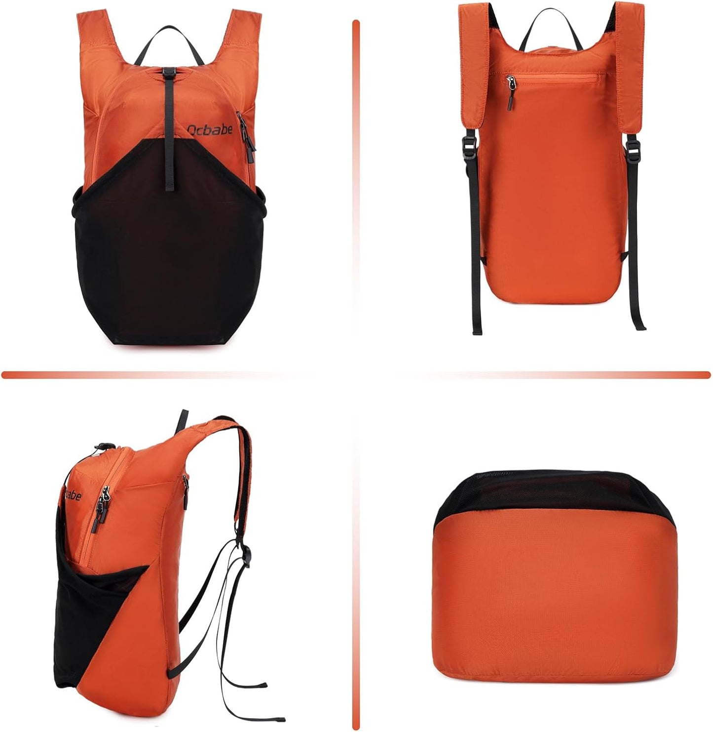 15L/25L Small Packable Lightweight Backpack Hiking Daypack Water Resistant Foldable Outdoor Camping Travel Bag for Women Men