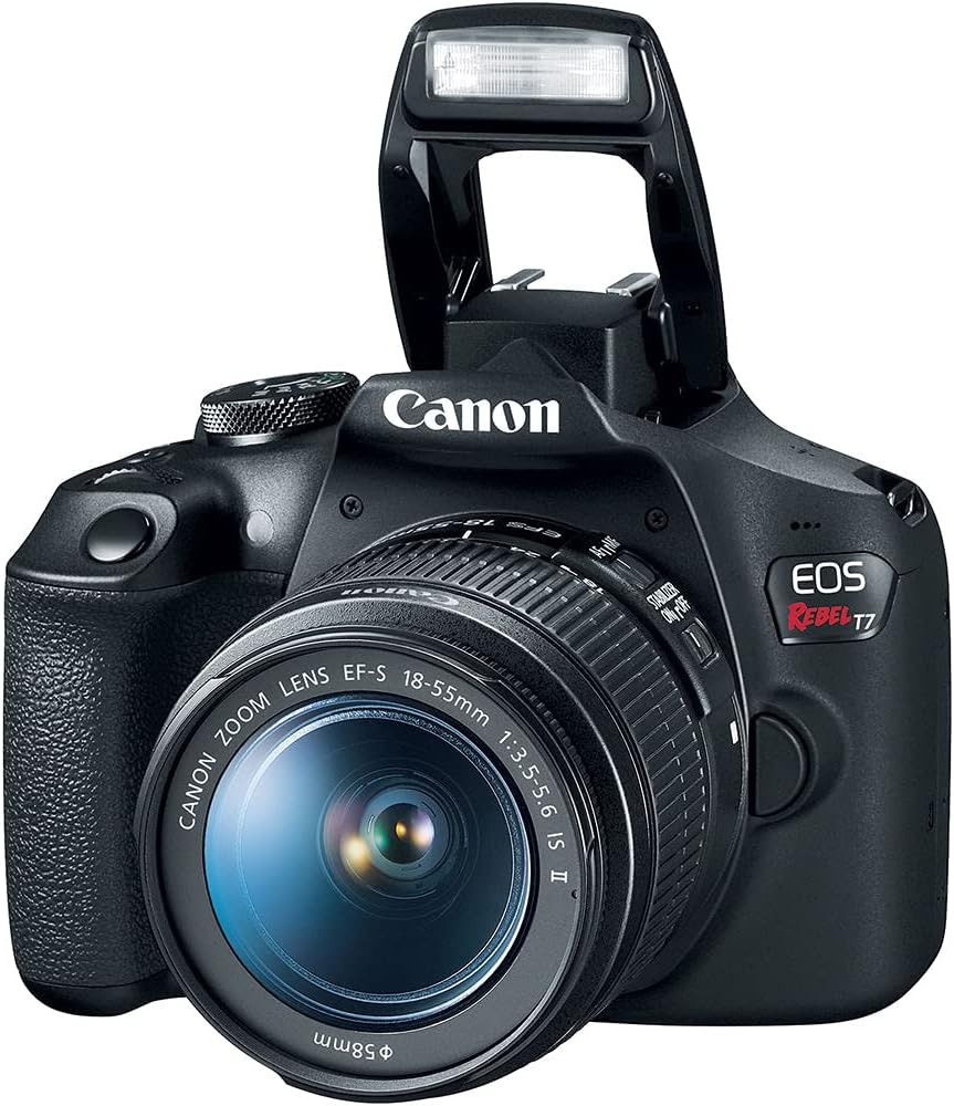 Canon EOS Rebel T7 DSLR Camera Kit | 24.1MP APS-C Sensor with EF-S 18-55mm Lens | Full HD 1080p Video Compact Beginner-Friendly Photography (2727C002) + Canon 50mm Lens + Bag + 64GB Card