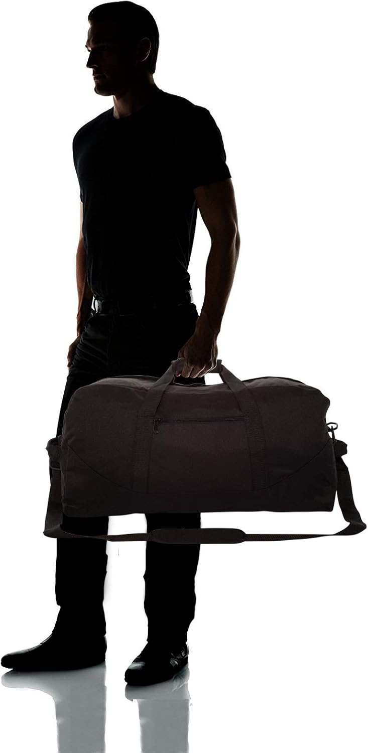 DALIX 25" Big Adventure Large Gym Sports Duffle Bag (Black Grey Navy Blue Red Camo)