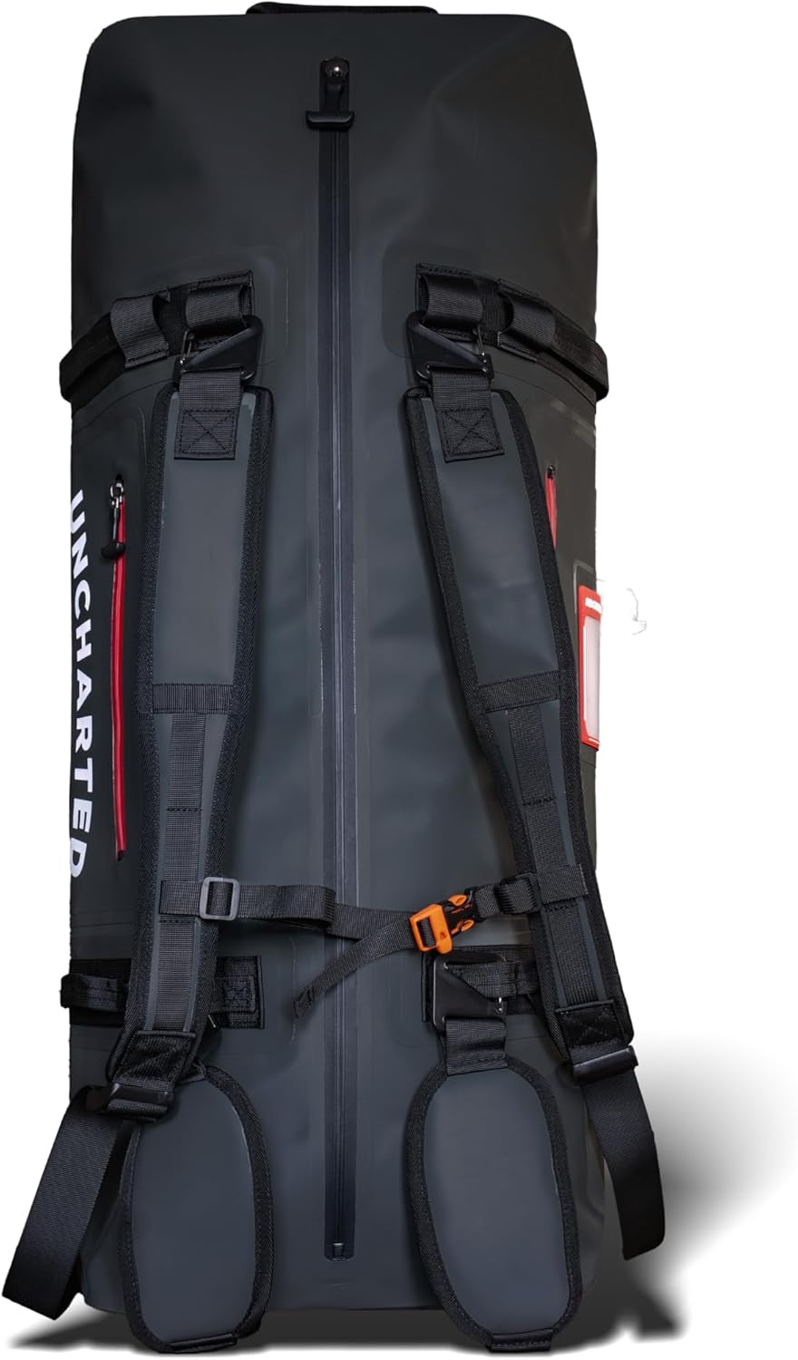 Uncharted Supply Co. The Vault Waterproof Duffel Bag - Airtight bag with Backpack Straps, Carry-On Size, Perfect for travel, boating, camping, recreation. (Black, 100L)