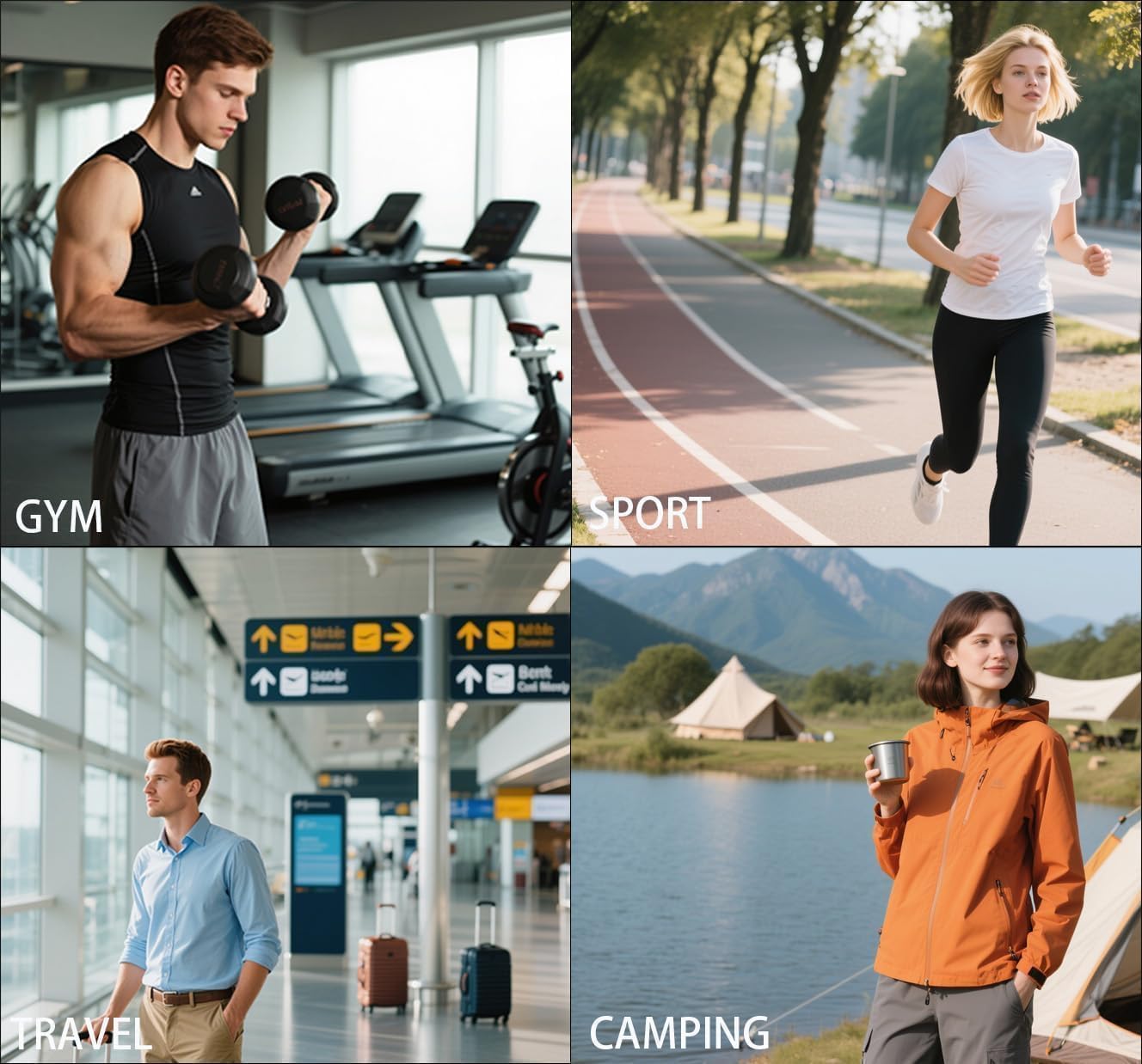 100L Extra Large Duffle Bag Lightweight, Travel Duffel Bag Foldable for Men Women, Water-Resistant & Durable, Grey