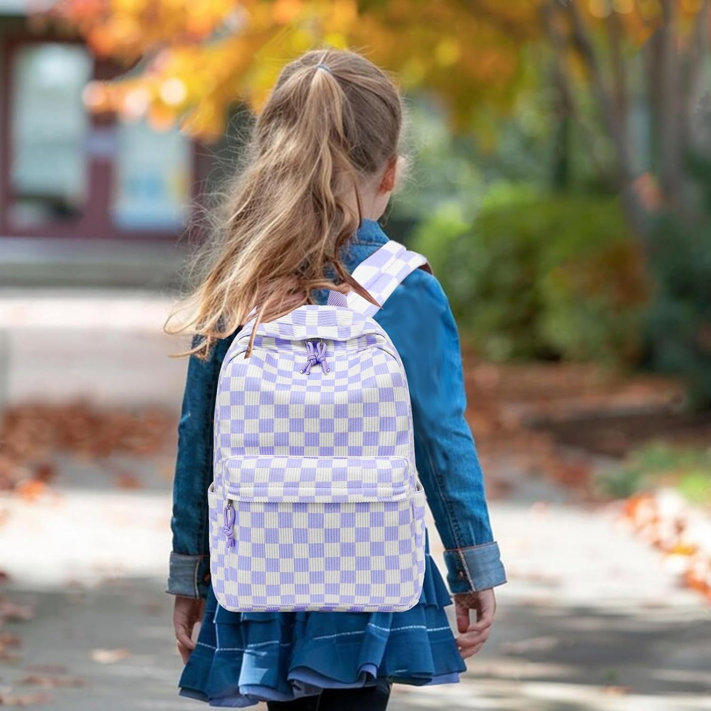 LEDAOU School Backpack Teen Girls Lightweight Bookbag Elementary Middle School Backpacks College Laptop Bag Travel Daypack