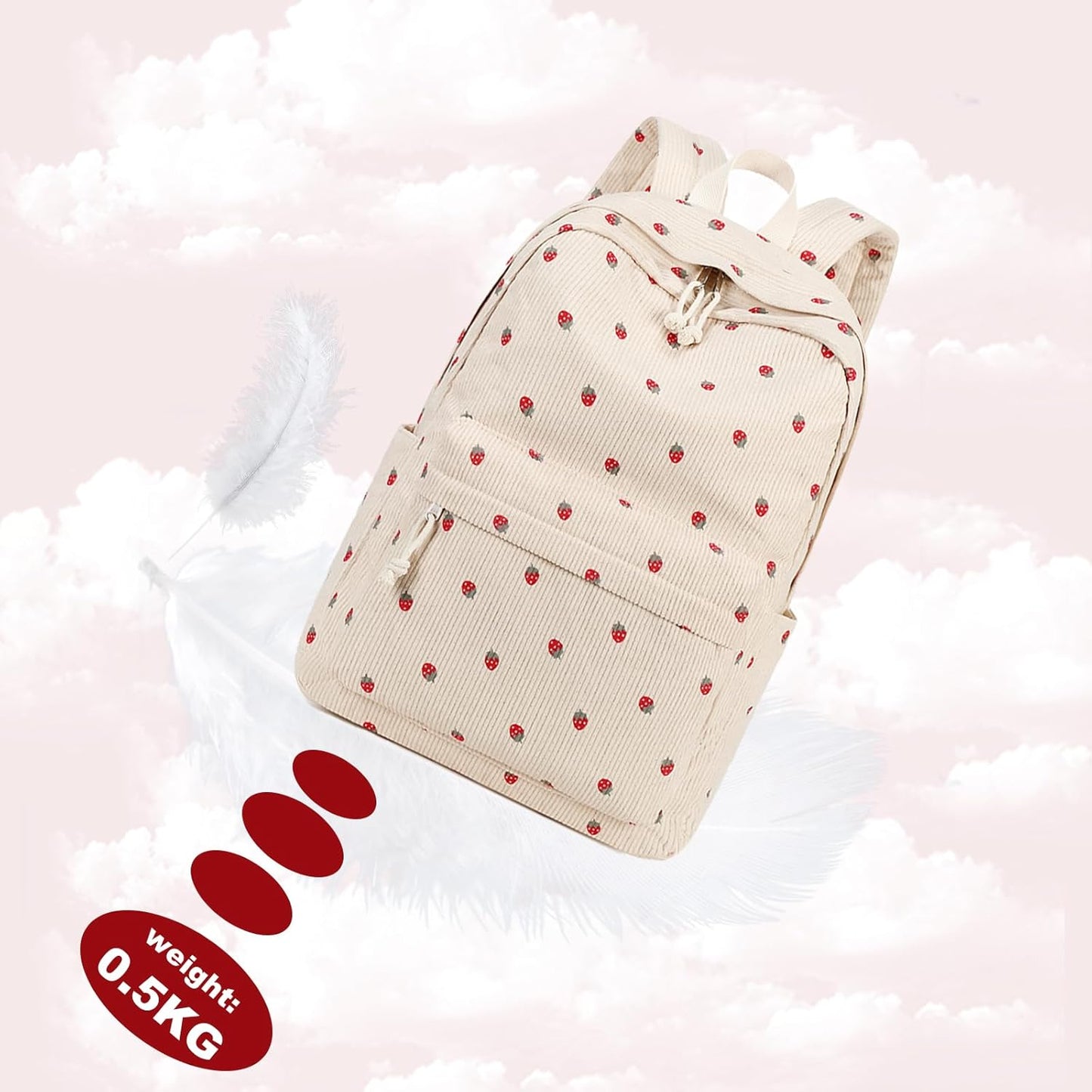 LEDAOU School Backpack Teen Girls Lightweight Bookbag Elementary Middle School Backpacks College Laptop Bag Travel Daypack