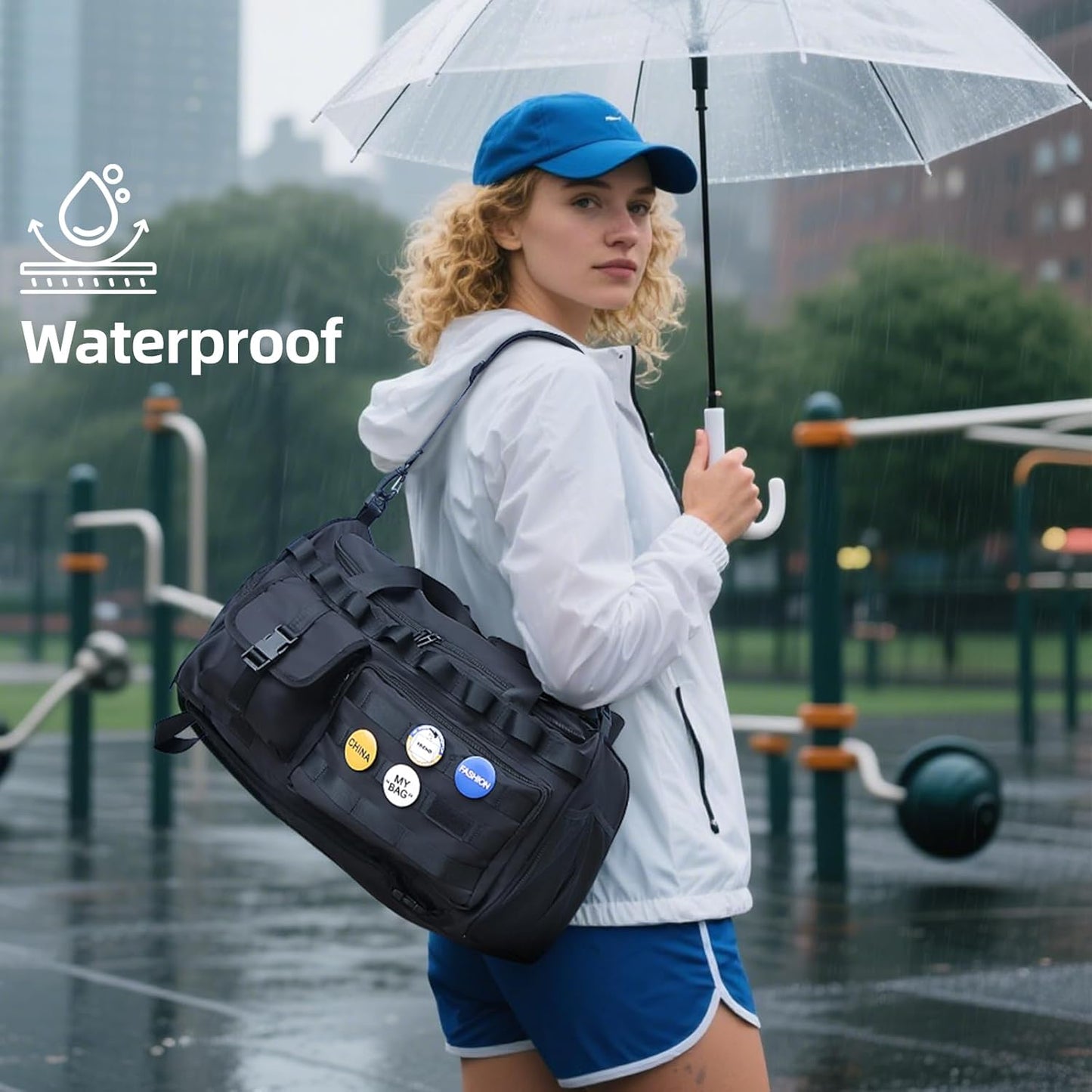 Gym Bag for Men & Women With Shoe Compartment, Convertible Duffle Bag & Gym Backpacks, Gym Bag for travel, Sports, Fitness & Workout