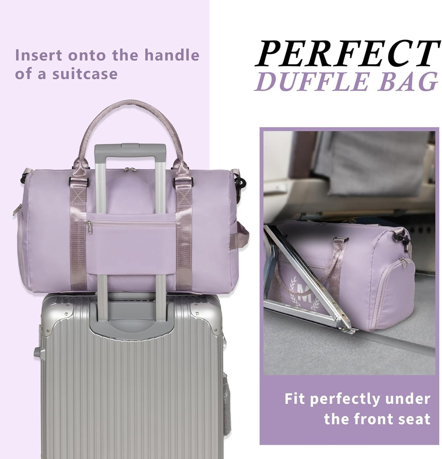 Gym & Sports Duffle Bag, Black, T Size, Polyester, Water Resistant, 5 Compartments, Zipper Closure, Web Handle, Fixed Strap, Perfect for Gym, Sports, Travel & Everyday Use