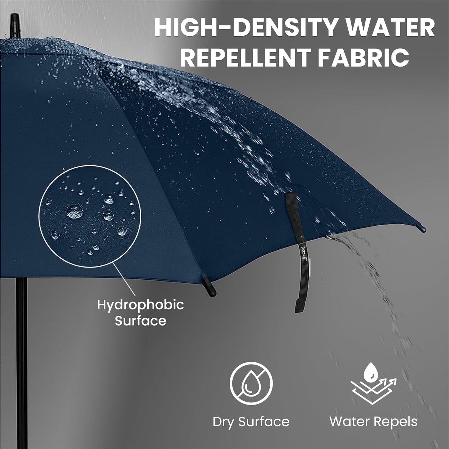 Golf Umbrella Windproof - 62/54/47 Inch Large Umbrellas For Rain Heavy Duty - Automatic Open Ultimate UV Protection - Water Repellent Double Canopy Vented - Best Sports Umbrella