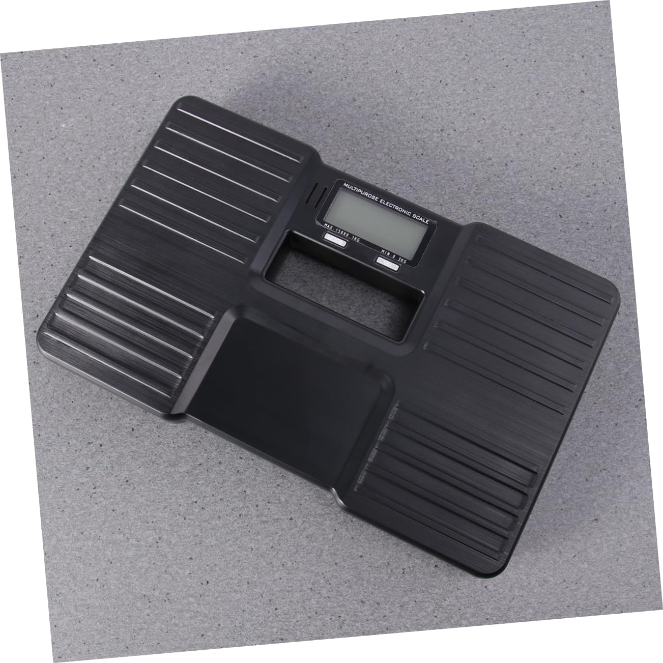 150kg Digital Body Weight and Baggage Scale with Backlight Display Capacity Between Lb for Weighing Packages and More Black
