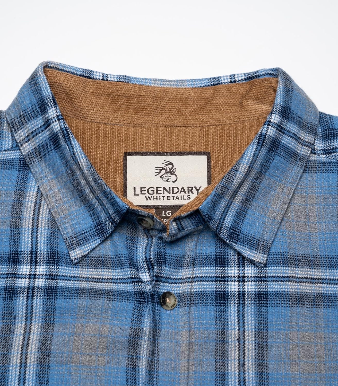 Legendary Whitetails Men's Flannel Shirt Long Sleeve Button Down 100% Cotton