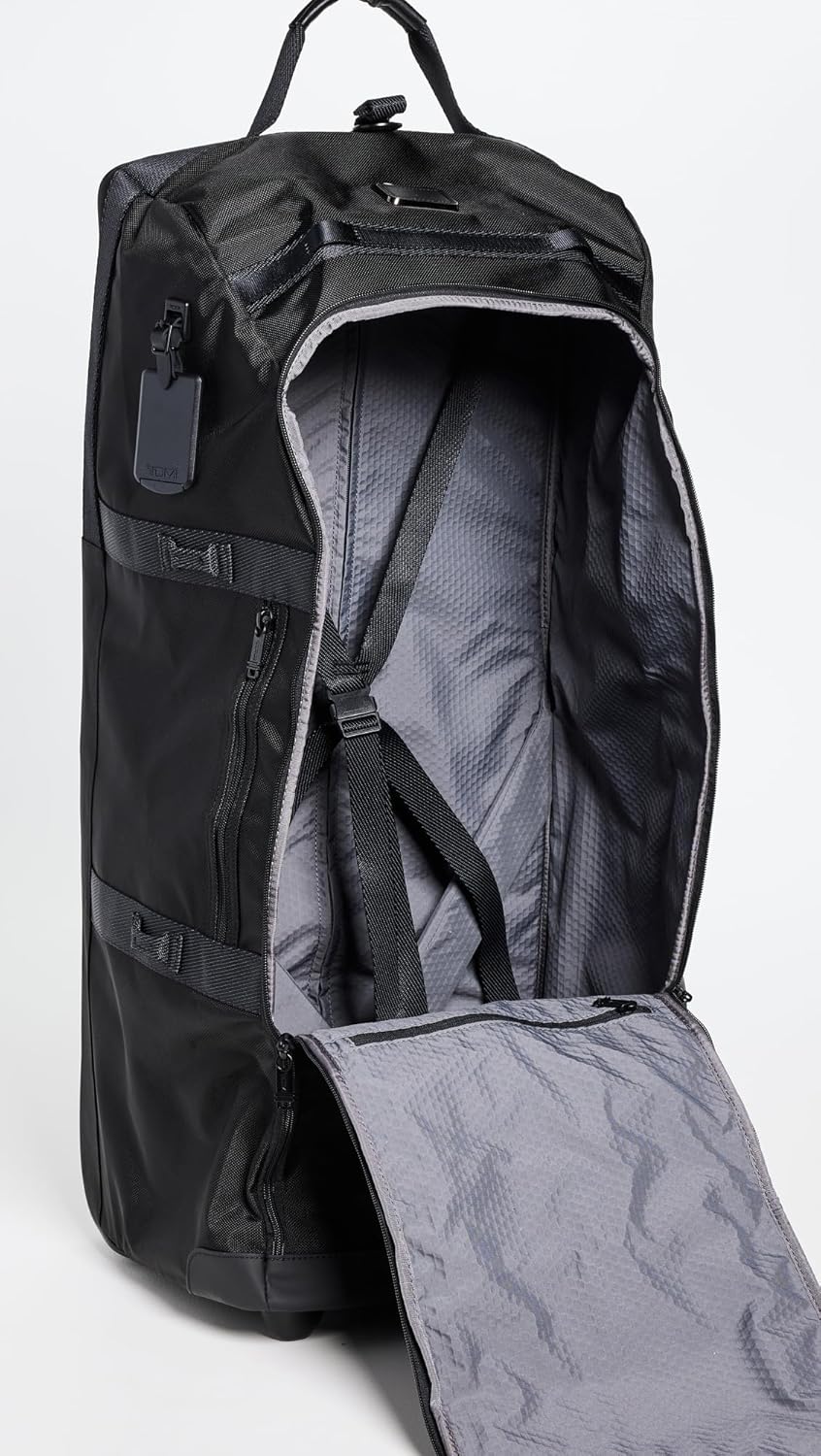 TUMI - Alpha Bravo Collapsible Duffel - 85 L Capacity - Black Duffel for Travel - 31.5" X 14.3" X 12.0" - Black