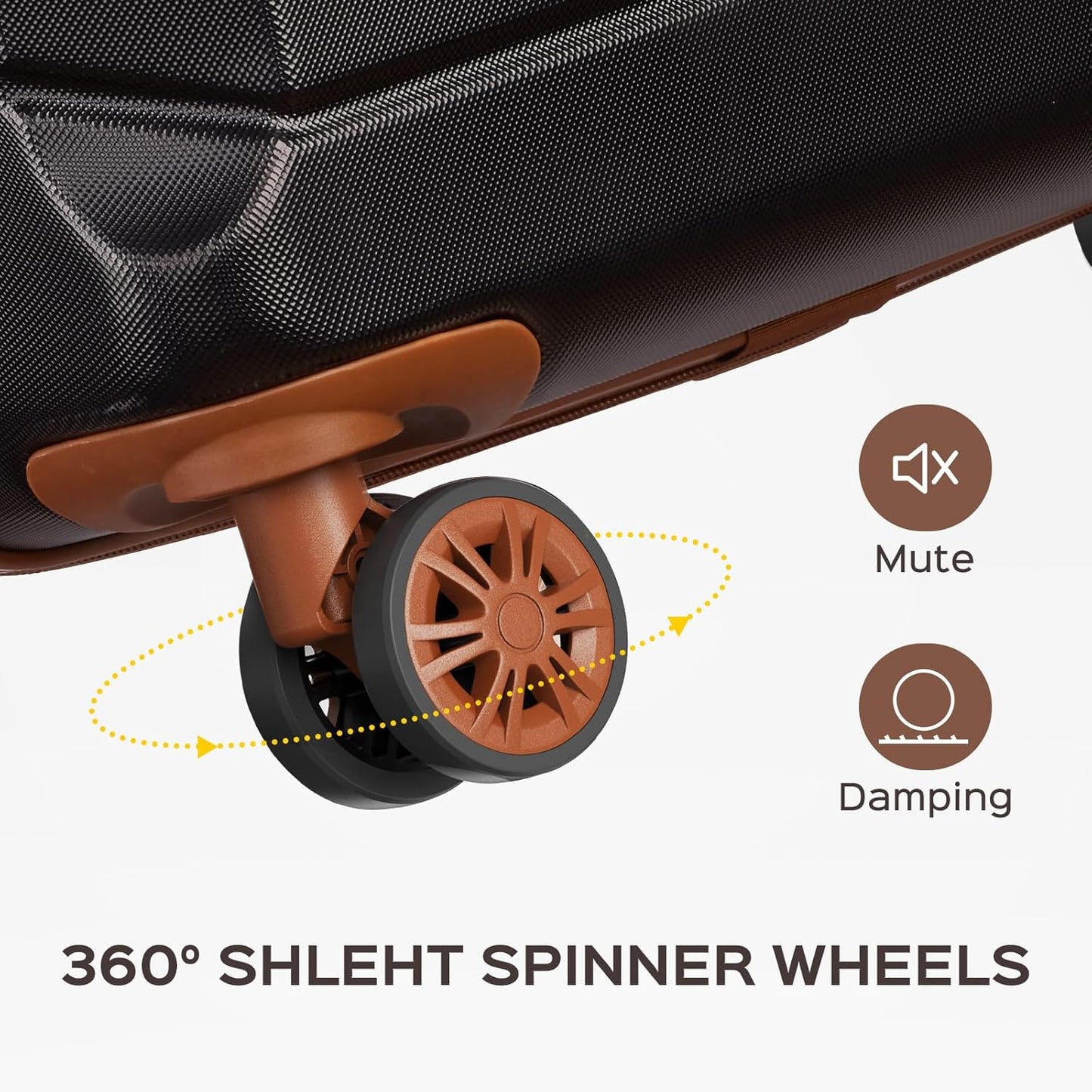 10 Piece Luggage Sets, 3 Piece Suitcase Set, 20 inch Carry on Luggage, 24 inch and 28 inch Checked Luggage with 7PC Packing Bags