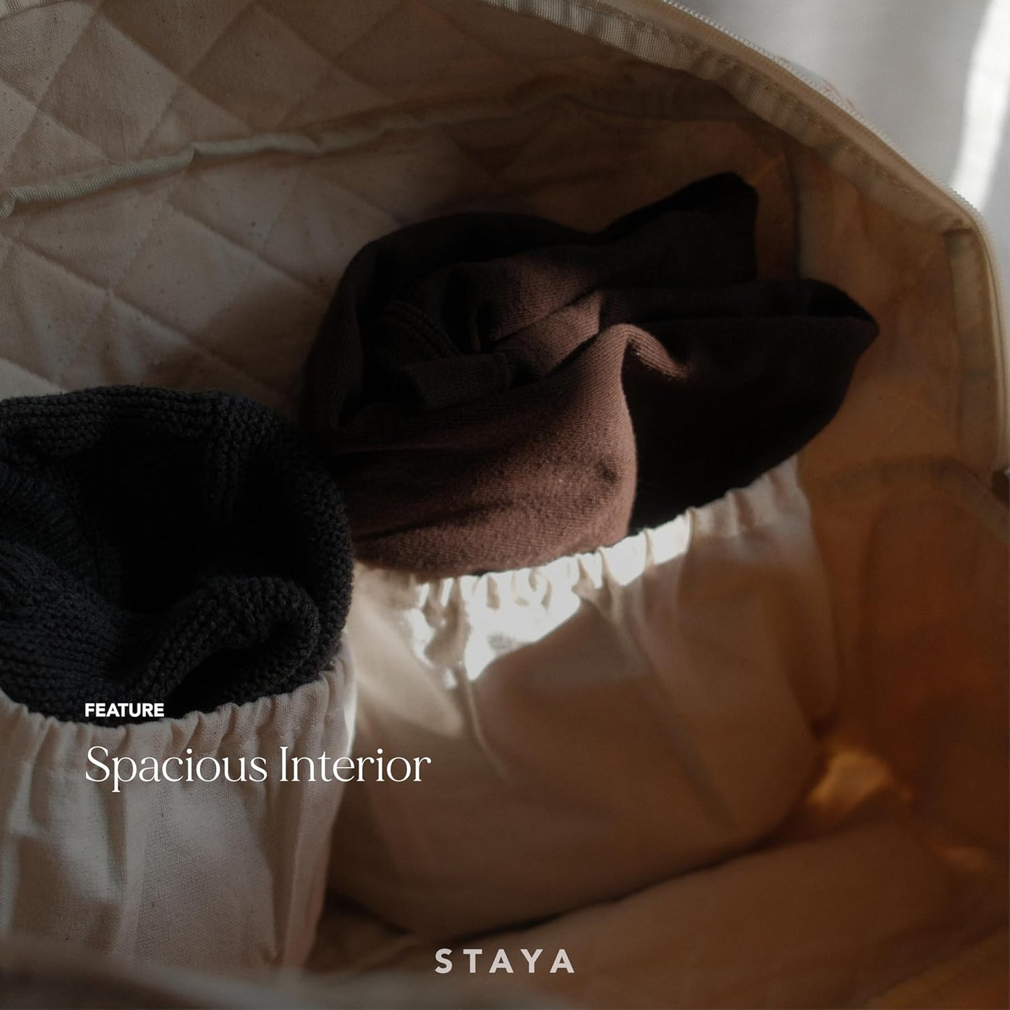 Staya Quilted Duffle Bag - Perfect Travel Companion, Quilted Weekender Bag for Women, (Sweet Pea)