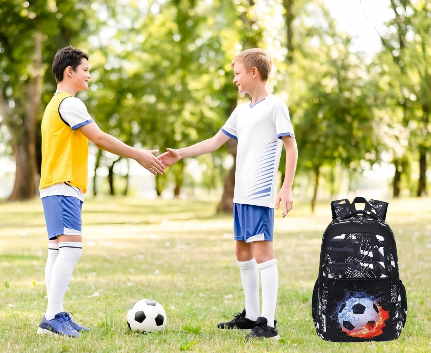 LEDAOU School Backpack for Boys Girls Kids Bookbag Elementary Primary Middle School Bag Travel Back Pack for Ages 6-14