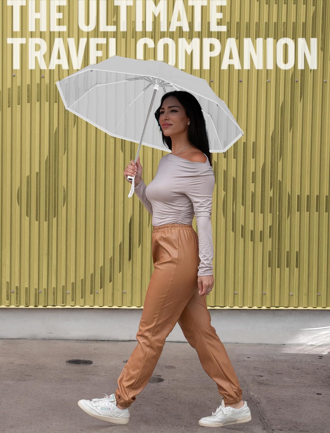 REPEL Windproof Travel Umbrella - Compact & Withstands Winds up to 85MPH , Strongest Premium Auto Folding Umbrella for Rain and Sun - Durable, Light & Portable for Women & Men , Fits Backpack & Cars