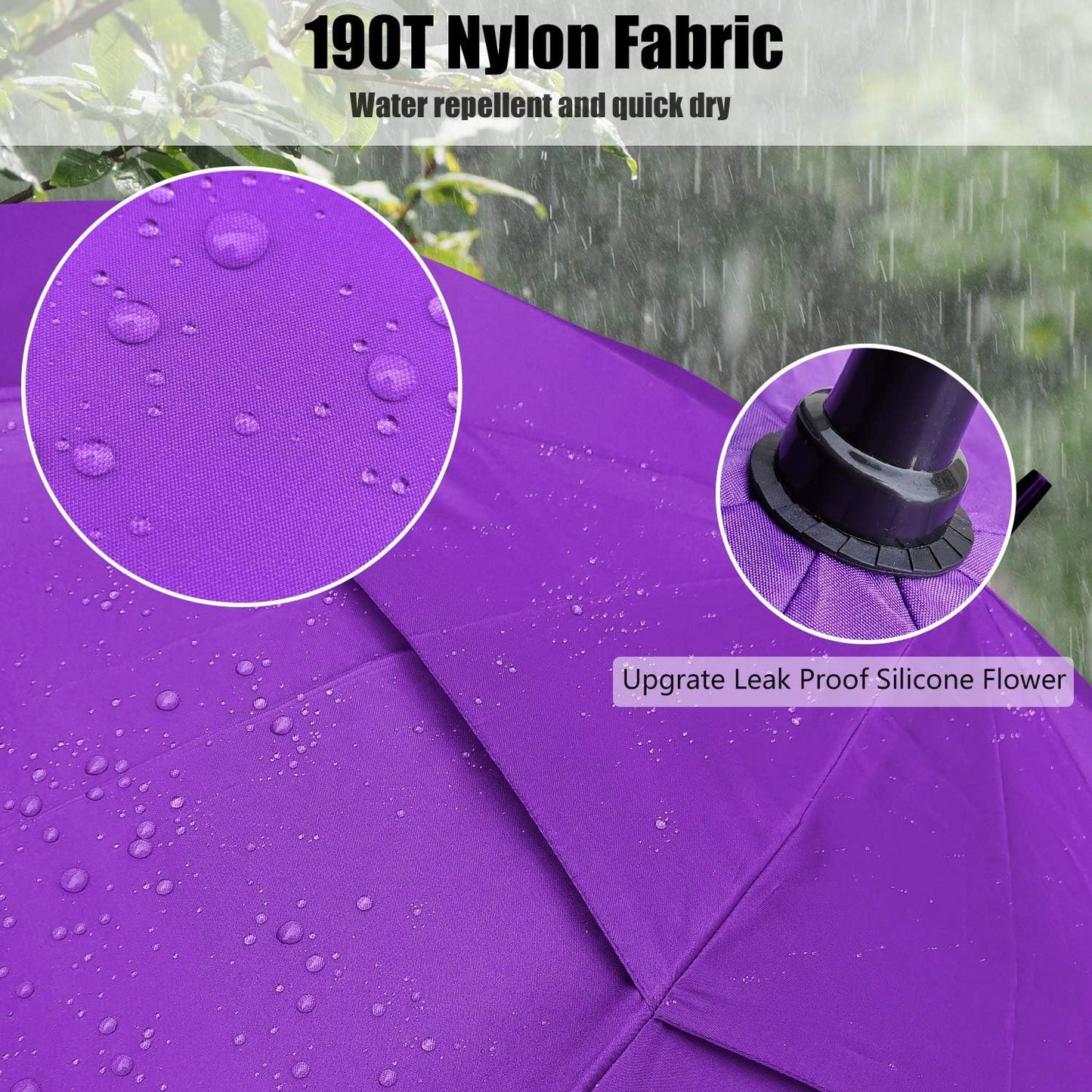 Golf Umbrella Large 58/62/68 Inch Automatic Open Golf Umbrella Extra Large Oversize Double Canopy Vented Umbrella Windproof Waterproof for Men and Women