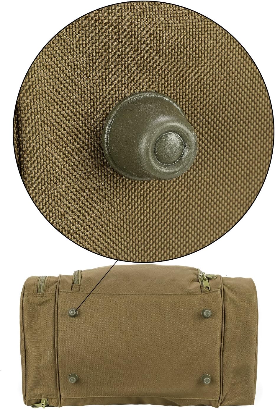 Gym Duffel Bag for Men Sports Duffel Bag with Shoe Compartment (GREEN-Model A)