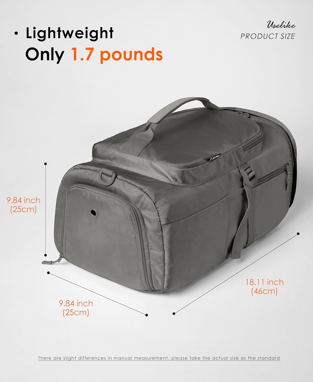 Gym Bag for Women Workout Gym Backpack with Shoe Compartment Sports Duffel Bag Multiple Pockets 30L (Dark Grey)