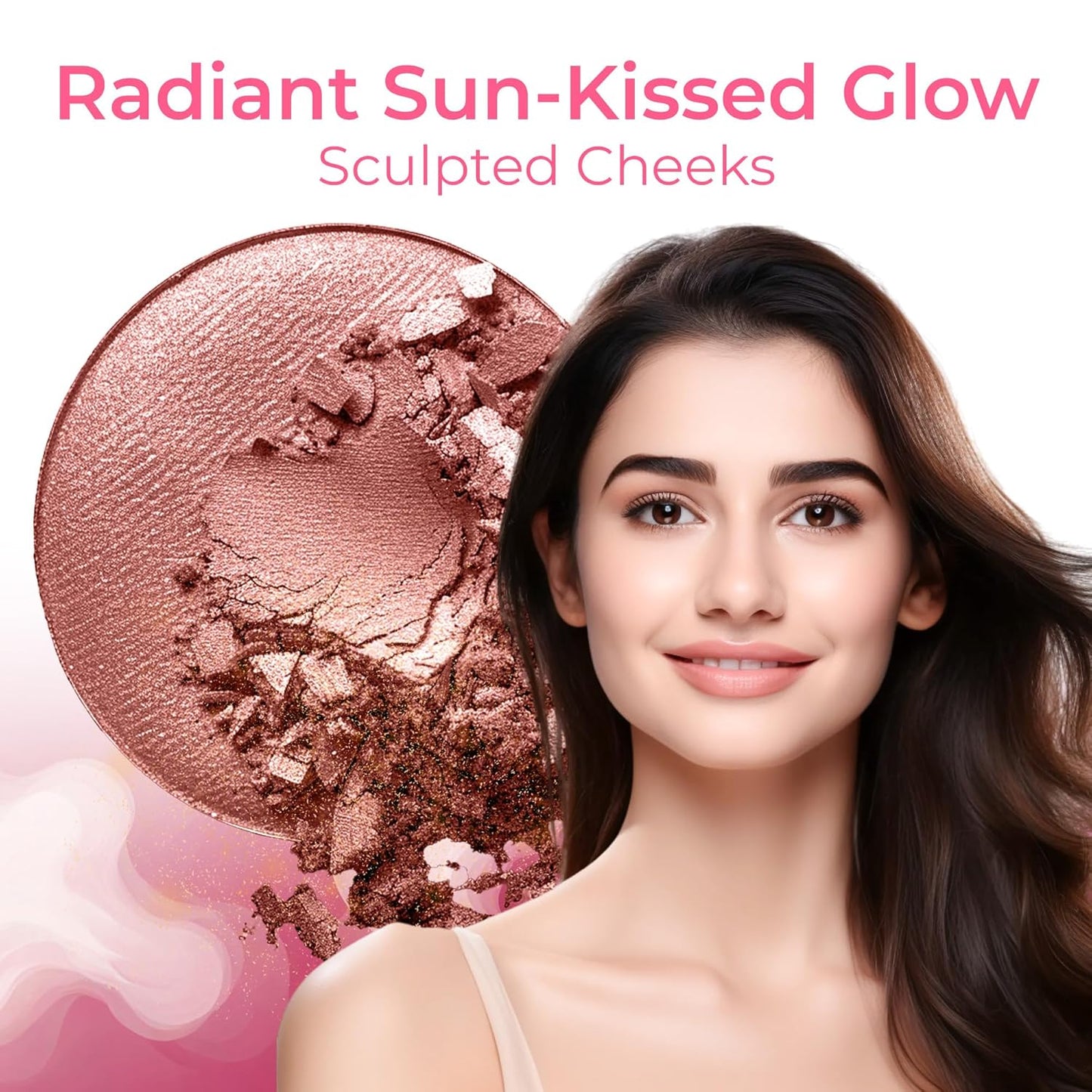 16pc Beginner Mineral Makeup STARTER KIT with 10 BRUSH SET (5gm)Sample Size Foundation, Primer, Blush, Bronzer, Setting Powder for Learning, Occasional Use & First Time Users, Travel Size Kit (Fair 2)