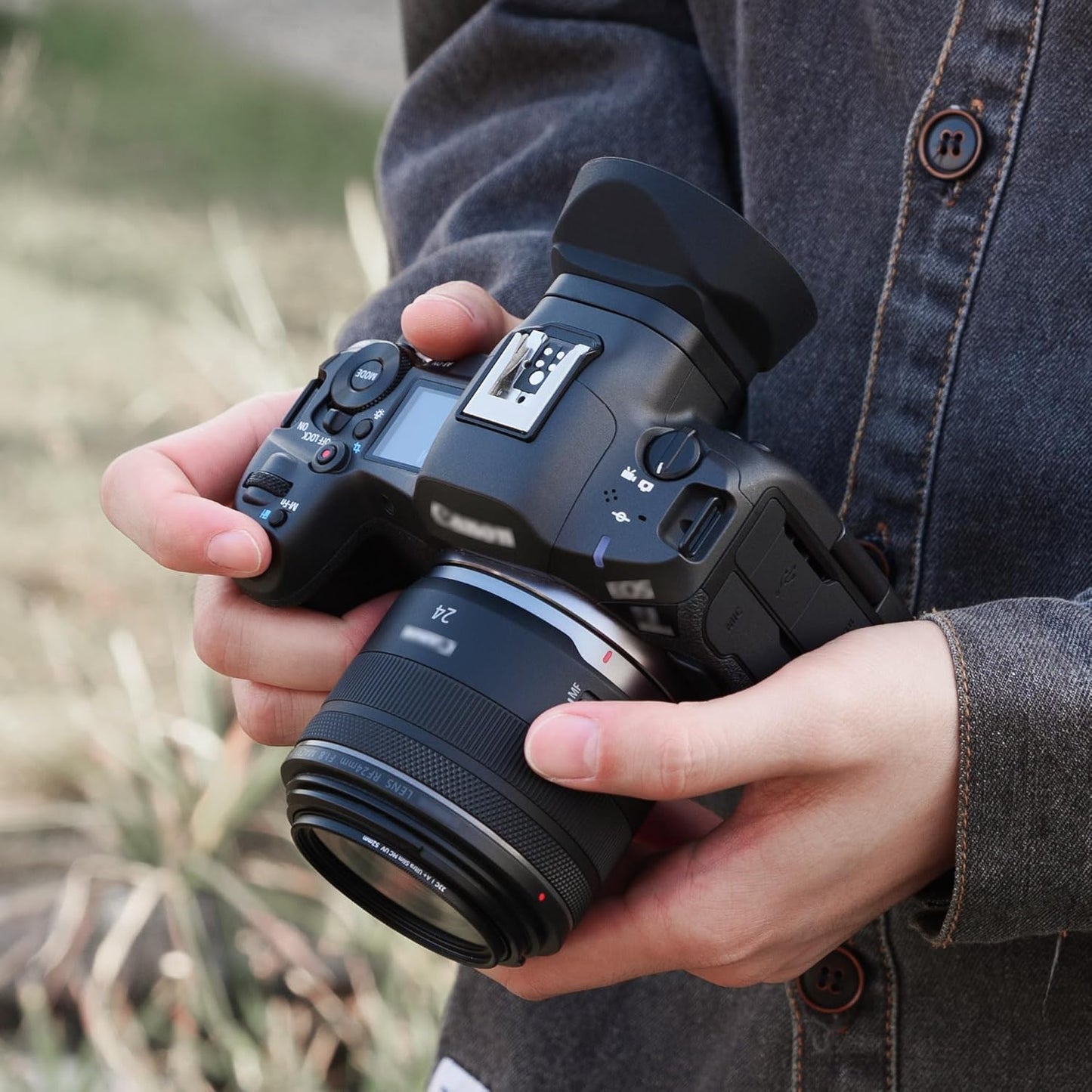 Extra Large EOS R5 Mark II Eyecup, Round Soft Silicon R5II Eye Cup Eyepiece Viewfinder Eyeshade Cover Special Designed for Canon EOS R5 Mark II Camera Replaces Canon ER-kE Rubber Eyecup (NOT fits R5)