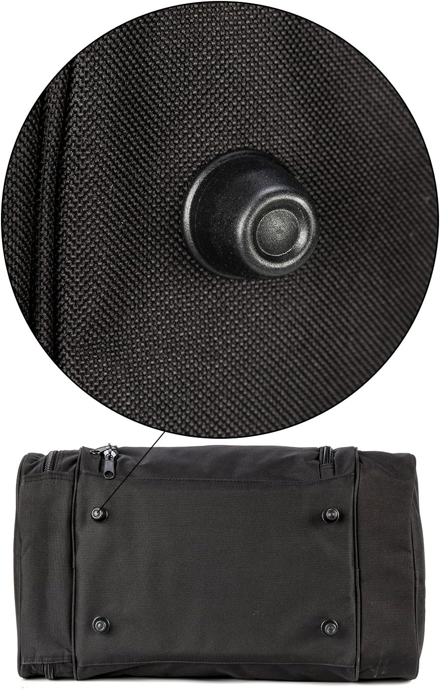 Gym Duffel Bag for Men Sports Duffel Bag with Shoe Compartment (BLACK-Model A)