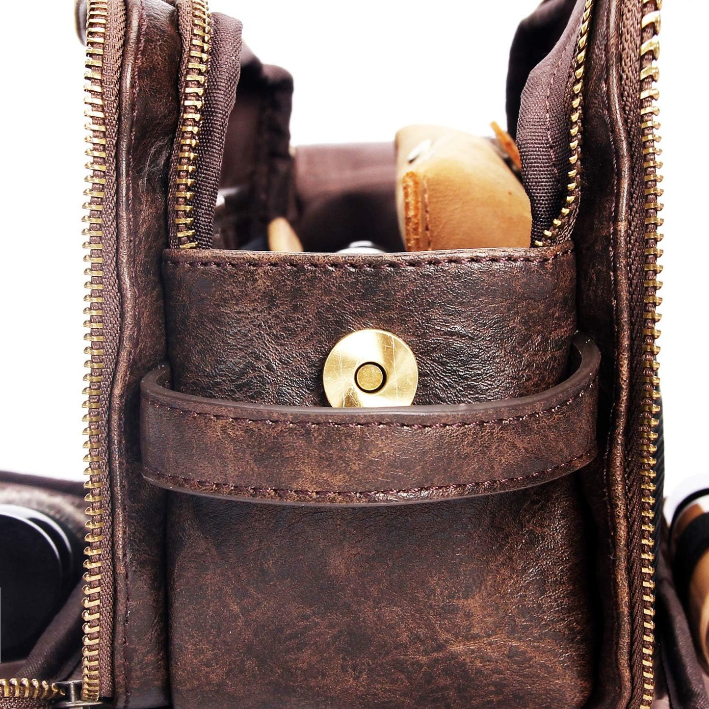 Leather Toiletry Bag for Men Personalized Dopp Kit for Travel Waterproof Shaving Bag Coffee