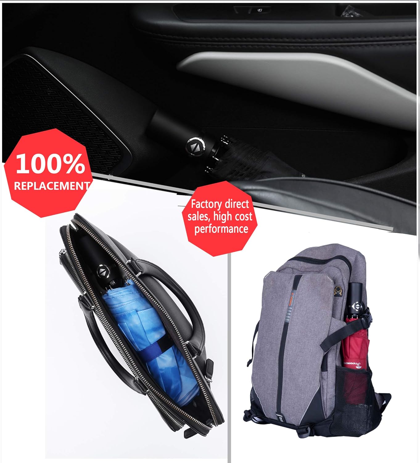 SY COMPACT Travel Umbrella Windproof Factory outlet Compact Automatic Umbrellas for Rain Compact Small UV Sun Protection Umbrella Durable Waterproof Lightweight-Fits Backpack Car Purse