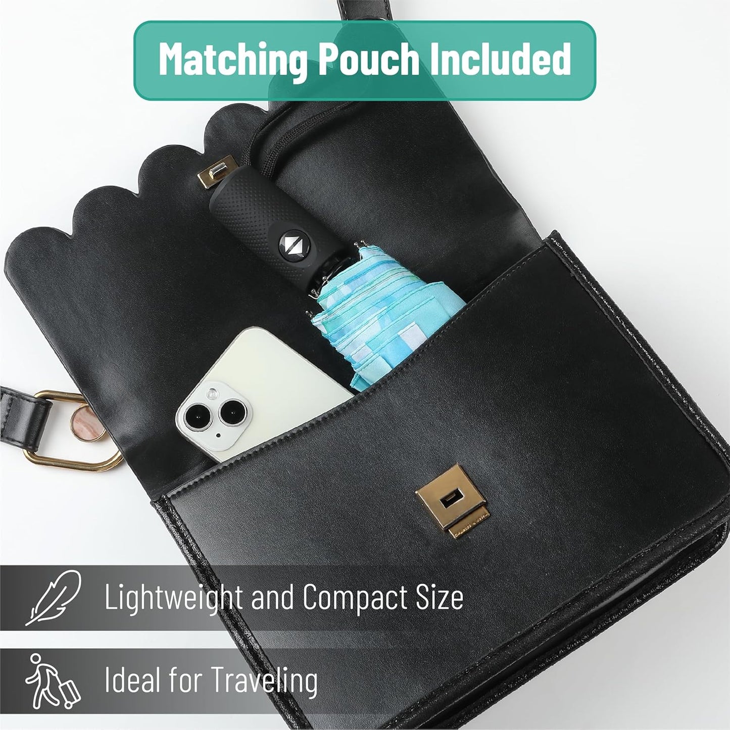 Mr. Pen- Windproof Travel Umbrella, Automatic Umbrellas for Rain, Compact