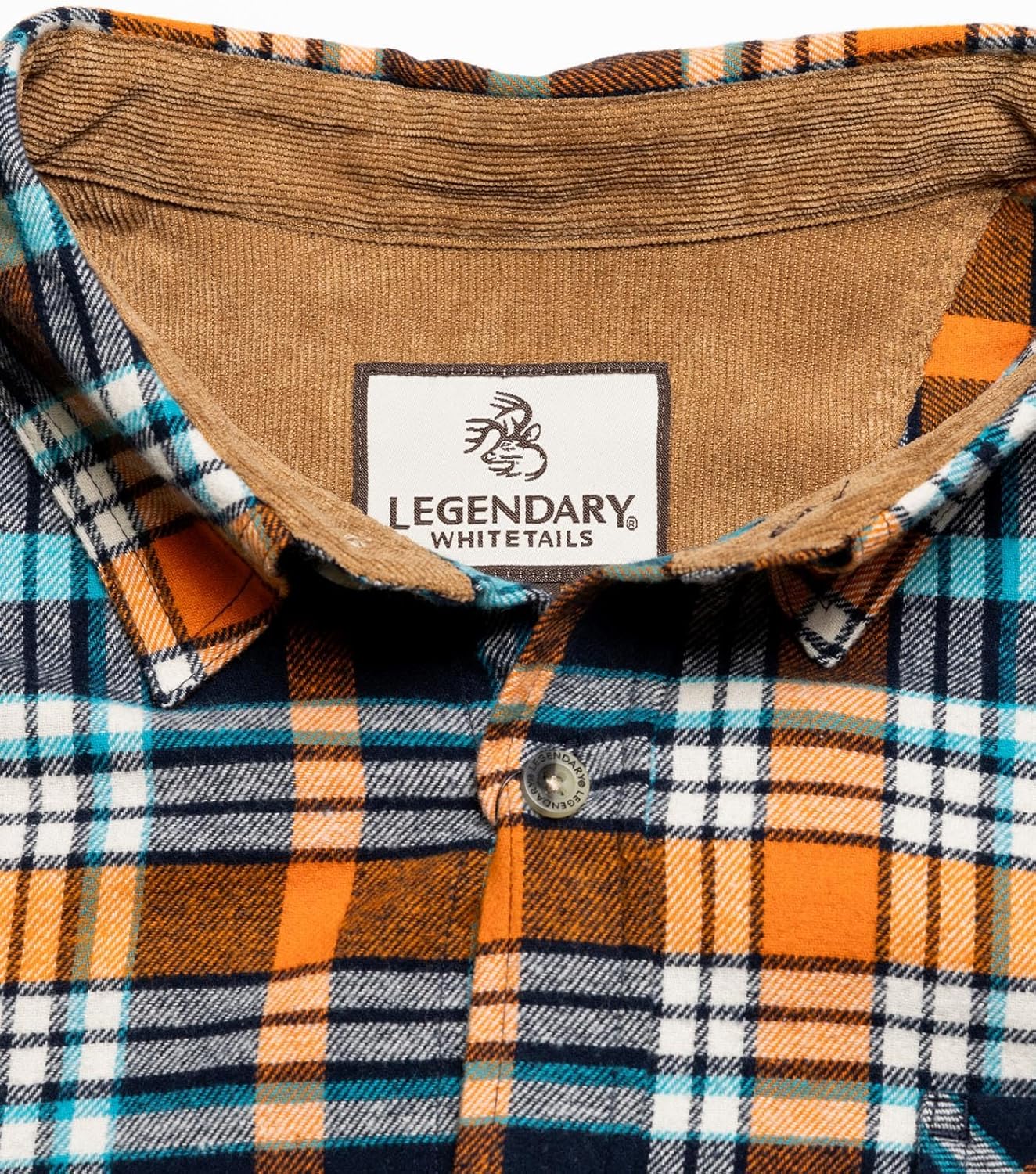 Legendary Whitetails Men's Flannel Shirt Long Sleeve Button Down 100% Cotton
