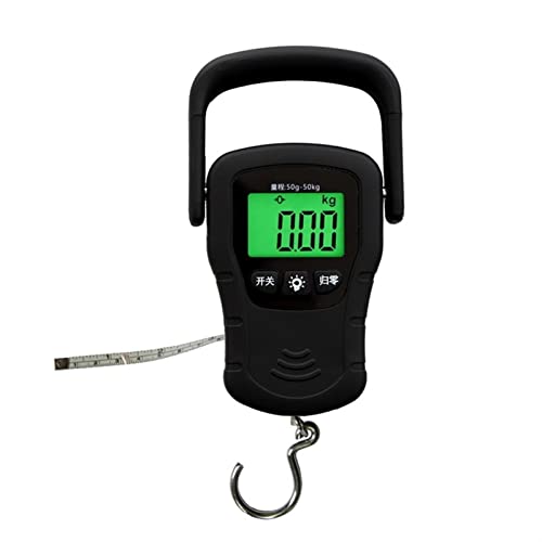 Super Mini Luggage Scale with Tape Measure - Accurate Digital Weight Measurement, Auto Shut-Off, Portable Travel Scale for Suitcases and Bags - Greya