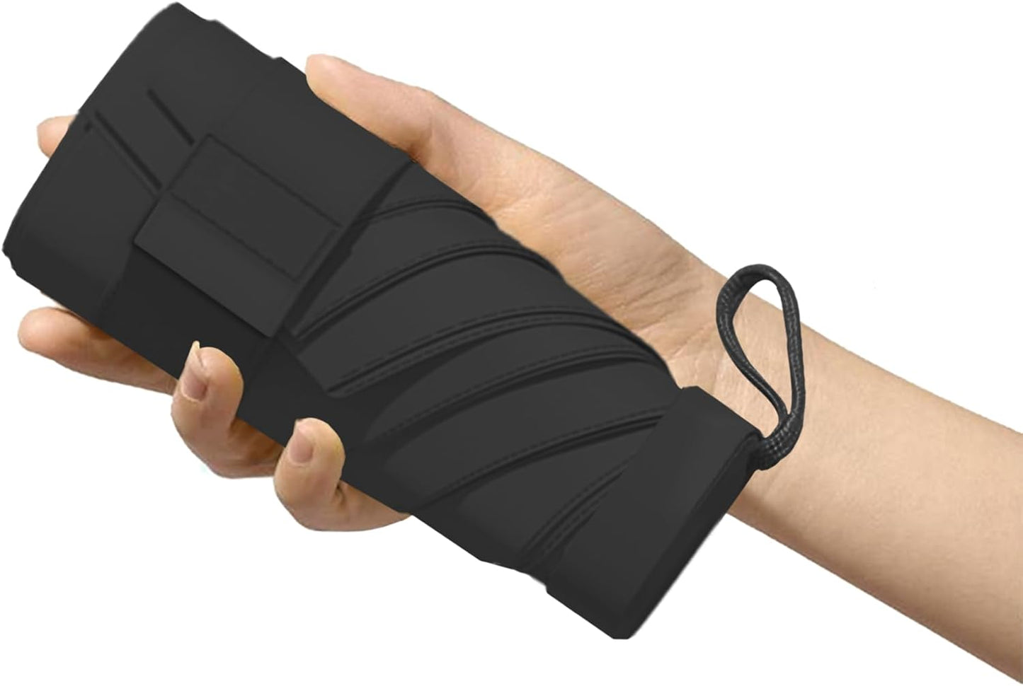 Mini Travel Sun Umbrella for Purse with Case Small Compact UV Protection Folding Umbrella Lightweight Portable Windproof Parasol for Women Girls