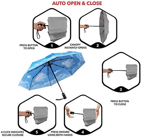 SY COMPACT Travel Umbrella Windproof Factory outlet Compact Automatic Umbrellas for Rain Compact Small UV Sun Protection Umbrella Durable Waterproof Lightweight-Fits Backpack Car Purse
