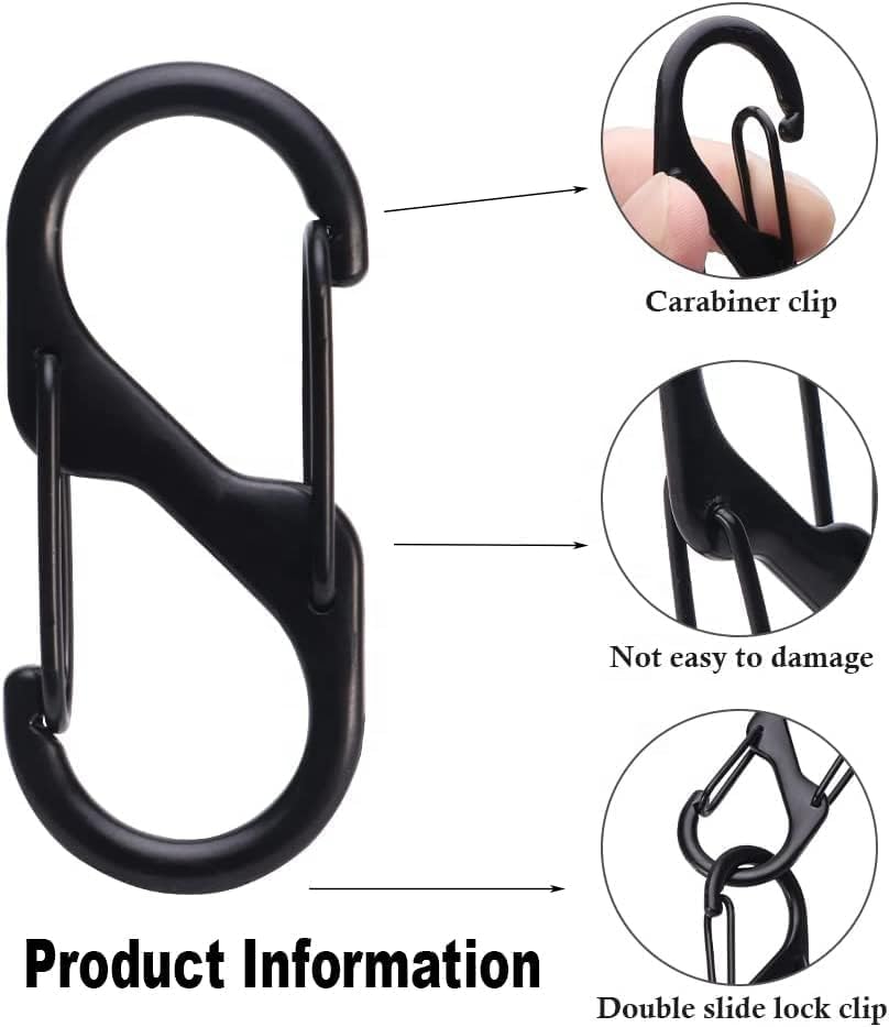 15pcs Zipper Clip Theft Deterrent, Double Opening Backpack Zipper Lock, Zipper Pull Replacement Anti Theft for Luggage