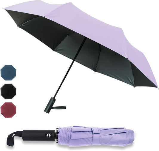 Automatic Umbrella Windproof Lightweight Strong Compact UV Protection Rain Travel Umbrellas Collapsible Backpack Umbrella Suit For Adult