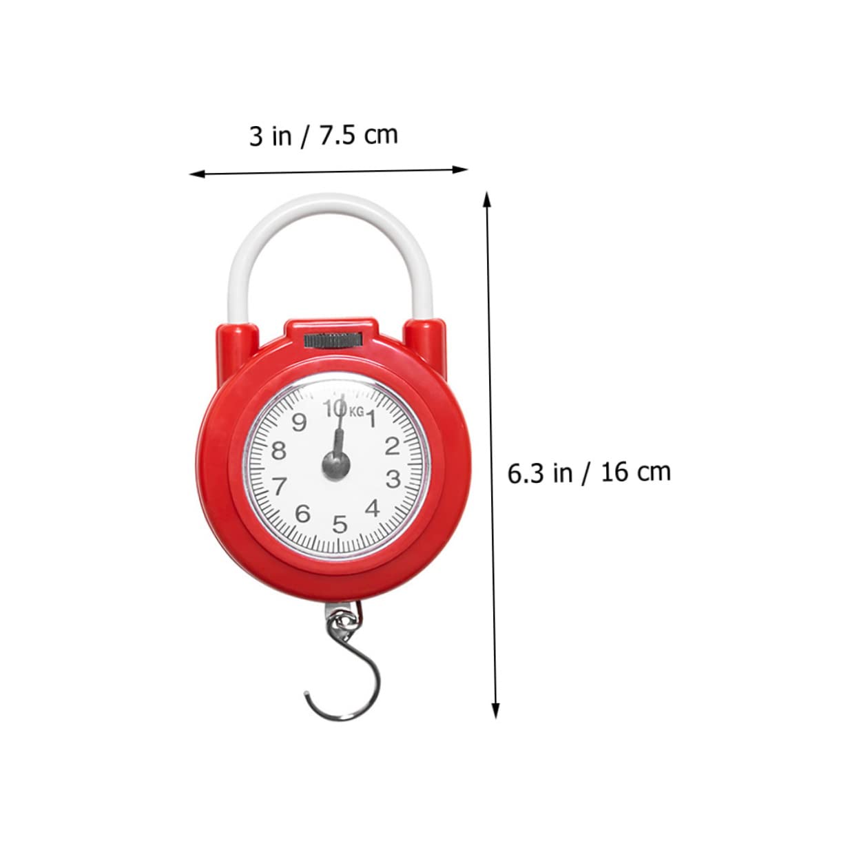 SUPVOX Portable Electronic Hanging Scale High Precision Weight Scale with Hook Lightweight Handheld for Home Use Travel and Outdoor Activities