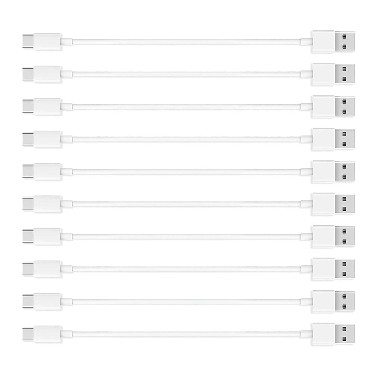 10 Pack Car Carplay USB A to USB C Cable for iPhone 16e 16 iPhone 15 Pro Max iPhone 16 15 Car Charger, iPhone 15 17 Carplay Cable Charging 16 Pro Plus, iPad USB C iPad 10th Pro Air 5/4 Mini 6th