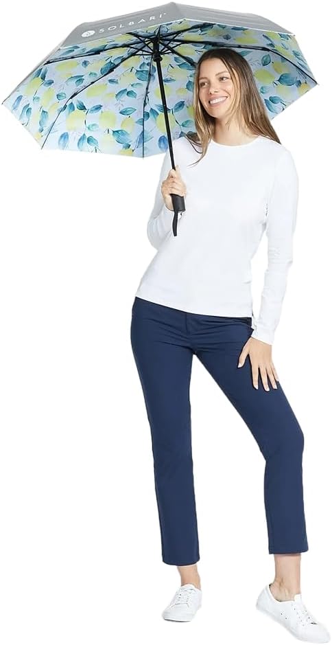 Solbari Compact Sun Protective Umbrella UPF 50+ UV Protection, Ultra-Light & Travel-Friendly, Reflective Sun Protection for Beach, Picnics, & Outdoor Festivals