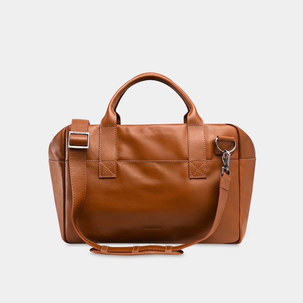 Leather Travel Bag Nomad Nordweg NW081A | Full-Grain Leather Duffel for Weekender, Cabin, Carry-On, Luggage | Stylish
