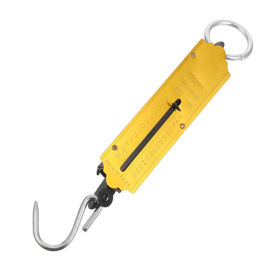 KICHOUSE Compact Handheld Spring Scale for Weighing Fish and Vegetables High Precision Portable Weigher for Travel and Grocery Use Easy to Carry up