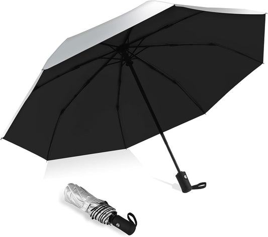 42/46/50inch Compact Umbrella Travel Size Umbrellas for Rain Waterproof And Wind Resistant Auto Open Close UPF 50+ UV Umbrella Sun Umbrellas UV Protection