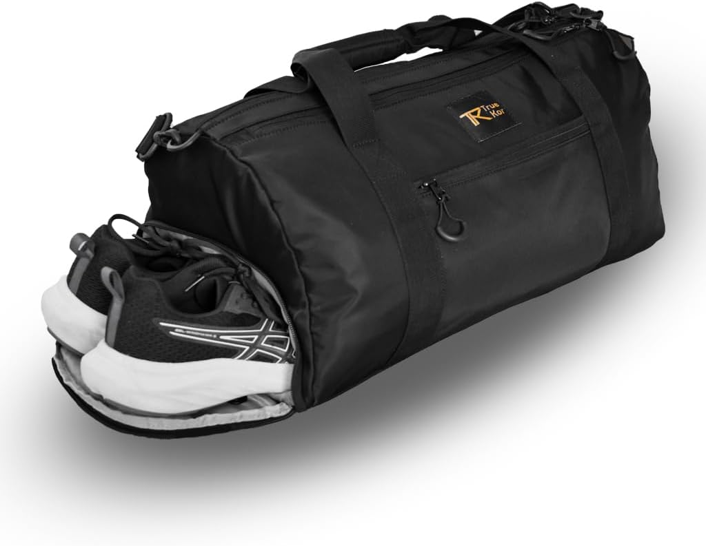 Gym Duffel Bag Wet Clothes Compartment Shoe Compartment Workout Bag Sports Duffel Large Capacity Travel Carry On Fitness Bag Waterproof Pocket Sports Bag For Men Women Training Swimming Yoga