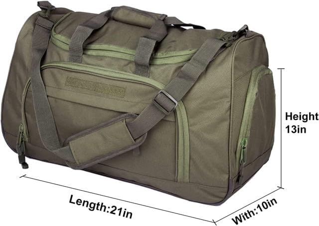 Gym Bag for Women & Men Tactical Duffle Military Weekender Travel Work Out Bags Lightweight Waterproof Sports Tote Shoe Pocket