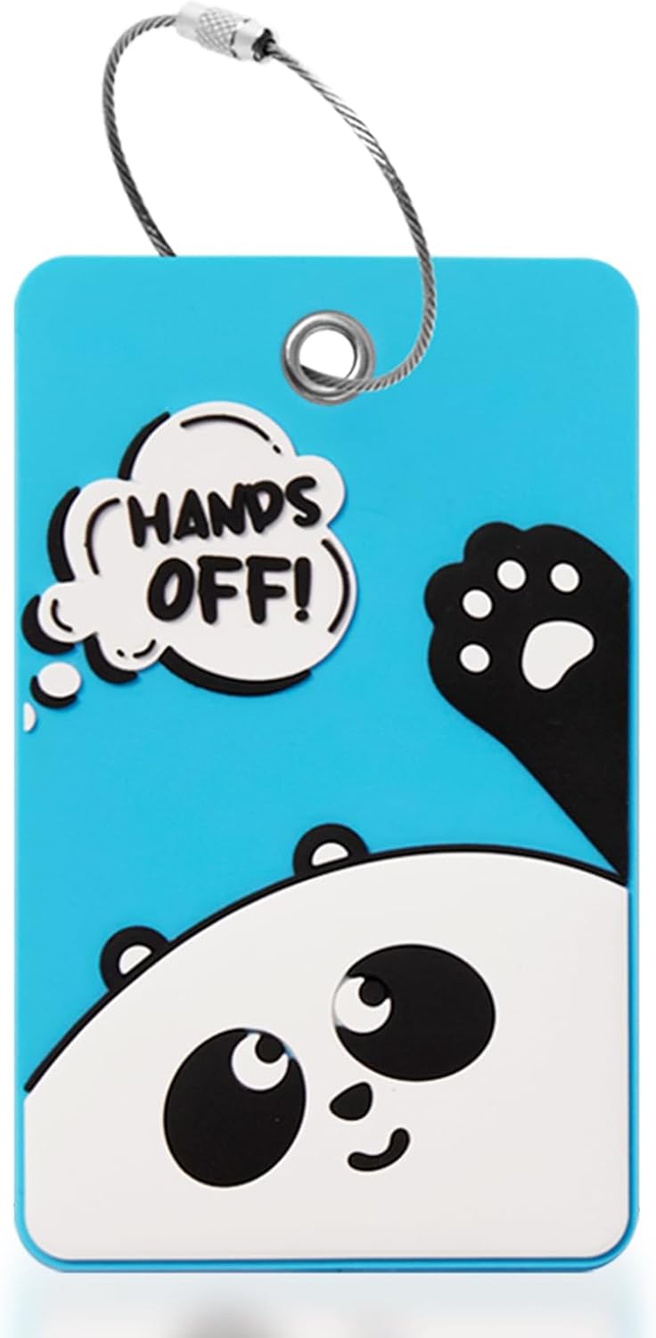 1pcs 2303 Bright Silicone Luggage tag (Blue)