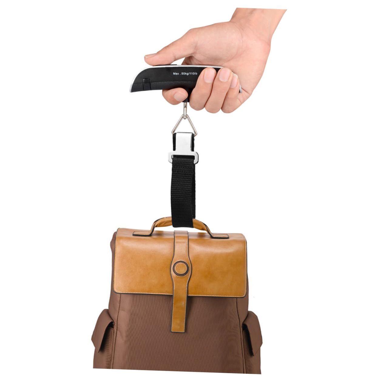 1pc Portable Electronic Suitcase Scale Handheld Baggage Weighing Tool for Travel Fishing Shopping and Home Use Avoid Overweight Compact Design