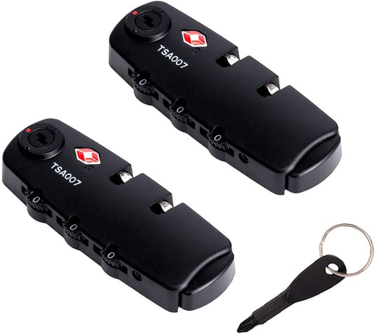 (2 Pieces) lizipai(Customs Locks) Combination Lock TSA Customs Lock Fixed Luggage Lock, Backpack Lock